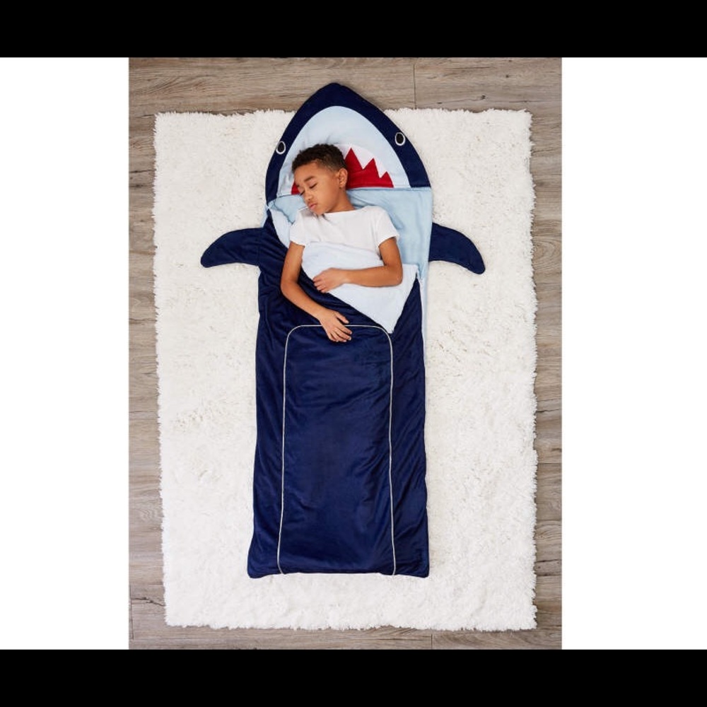 🆕NWT Shark Hooded Sleeping Bag